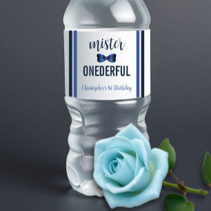 Rótulo De Garrafa De Vinho Mister OnewonArco Tie primeiro aniversario