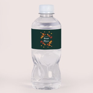 Rótulo De Garrafa De Vinho Moderno outono Russo deixa Chá de panela