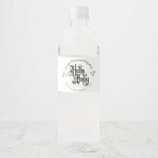 Rótulo De Garrafa De Vinho Moldura de Ornamentação em Espiral Gótica Chá de B