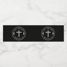 Rótulo De Garrafa De Vinho Não envergonhado do Evangelho Cristão Verse