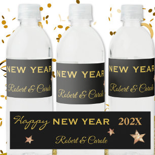 Rótulo De Garrafa De Vinho Nome, Bebida de Ano Novo &
