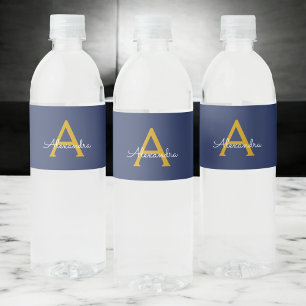 Rótulo De Garrafa De Vinho Nome do Monograma da Rapariga do Script Moderno Do