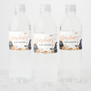 Rótulo De Garrafa De Vinho O Bebê Laranja está criando Chá de fraldas de Dia 