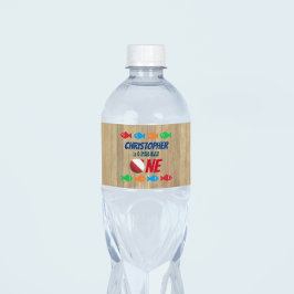 Rótulo De Garrafa De Vinho O-Fish-Ally Um primeiro aniversario De Pesca