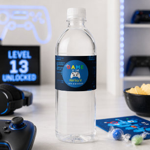 Rótulo De Garrafa De Vinho O Jogo Está Aceso! Aniversário do Jogo Fotográfico