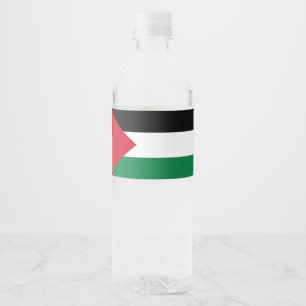 Rótulo De Garrafa De Vinho oficialmente pavilhão do Estado da Palestina