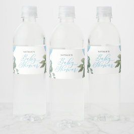 Rótulo De Garrafa De Vinho Oh Boy Blue Balloon Greeneration Chá de fraldas