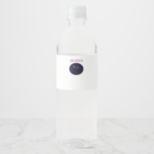 Rótulo De Garrafa De Vinho Oh Deer Estética Moderna