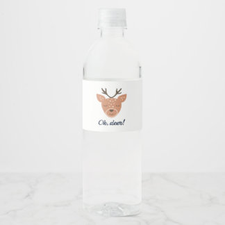 Rótulo De Garrafa De Vinho Oh Veado Veado Amor Salve O Veado Design Criativo