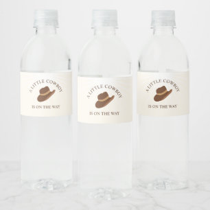 Rótulo De Garrafa De Vinho Olá Bebê! Chá de Bebê Caubói Ocidental