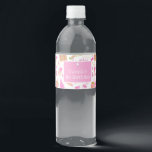 Rótulo De Garrafa De Vinho Padrão Cor de Água - Girly Birthday - Rosa Persona<br><div class="desc">Ganchas bonitas e geleia de bolor. Marca de Frasco dos Elementos de Aniversário Personalizados Elementos de Aniversário Rosa Padrões. Antecedentes de Aniversário. Perfeito por adicionar um pouco de doçura a qualquer comemoração de aniversário. Peça-lhe hoje!</div>