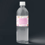 Rótulo De Garrafa De Vinho Padrão Cor de Água - Girly Birthday - Rosa Persona<br><div class="desc">Ganchas bonitas e geleia de bolor. Marca de Frasco dos Elementos de Aniversário Personalizados Elementos de Aniversário Rosa Padrões. Antecedentes de Aniversário. Perfeito por adicionar um pouco de doçura a qualquer comemoração de aniversário. Peça-lhe hoje!</div>