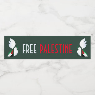Rótulo De Garrafa De Vinho Palestina livre