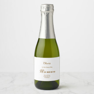 Rótulo de Garrafa de Vinho para Chá de Noiva Boho