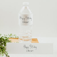 Paraíso Mínimo De Gênero Neutro De Feliz Aniversár