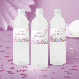 Rótulo De Garrafa De Vinho Pastel Ocean Mermaid Tail Girl