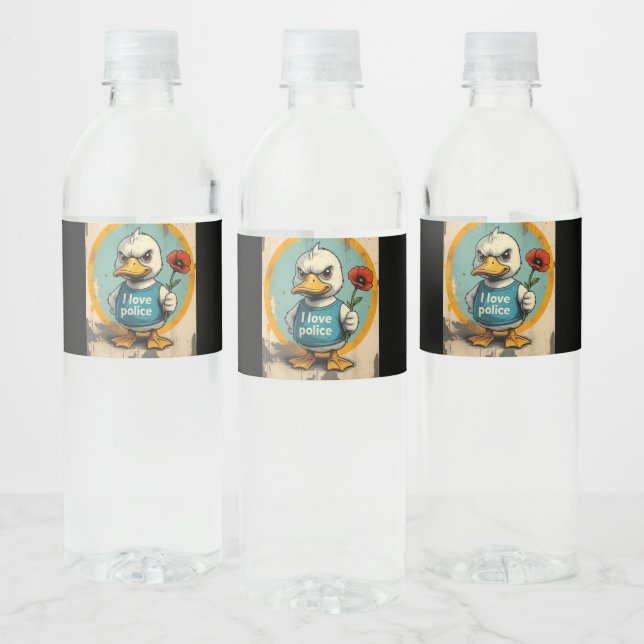 Rótulo De Garrafa De Vinho pato engraçado (Garrafas)