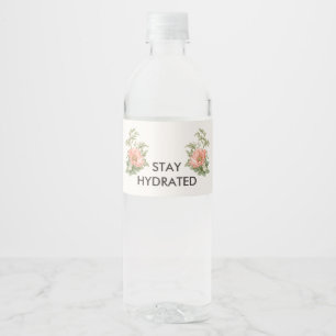 Rótulo De Garrafa De Vinho Pavão Botânico Vintage de Casamento Mesa Elegant