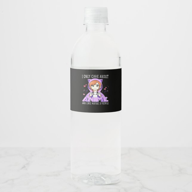 Rótulo De Garrafa De Vinho Peekabo Anime Manga (Frente)