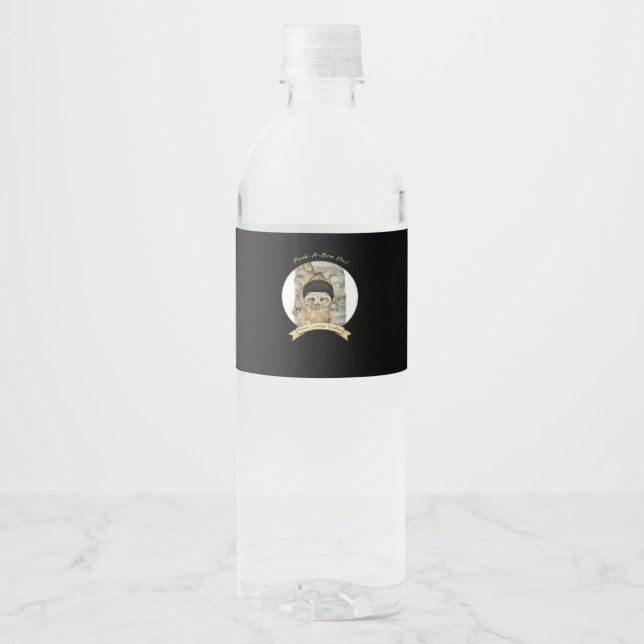 Rótulo De Garrafa De Vinho Peekaboo Meme Design Para Halloween (Frente)