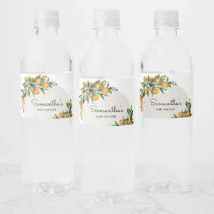 Rótulo De Garrafa De Vinho Pequeno Citrus Orange