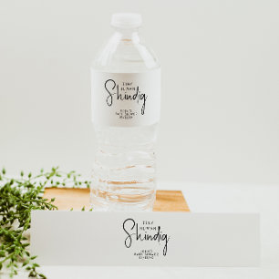 Rótulo De Garrafa De Vinho Pequeno Shindig Humano Moderno Simples