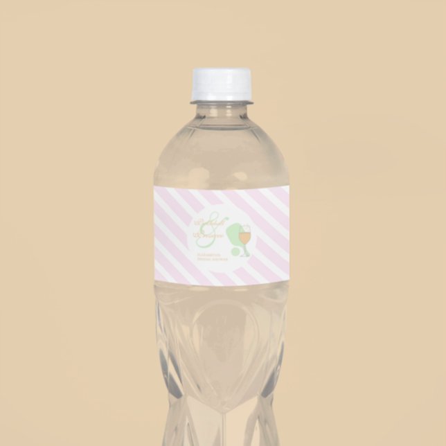 Rótulo De Garrafa De Vinho Pickleball and Prosecco Bridal Shower (Criador carregado)