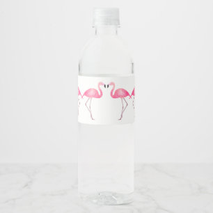 Rótulo De Garrafa De Vinho Praia do Chá de panela de Casamento de Flamingo R