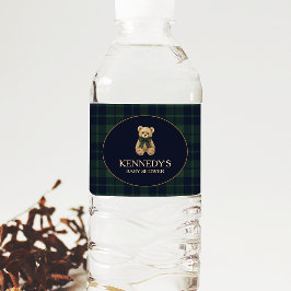 Rótulo De Garrafa De Vinho Preppy Polo Teddy Bear Baby Shower