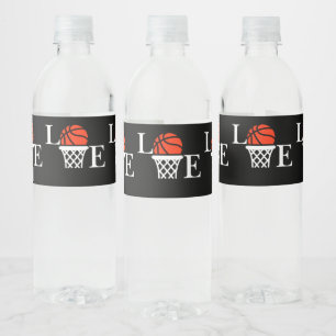 Rótulo De Garrafa De Vinho Presente de aniversário de basquete, jogadora de b