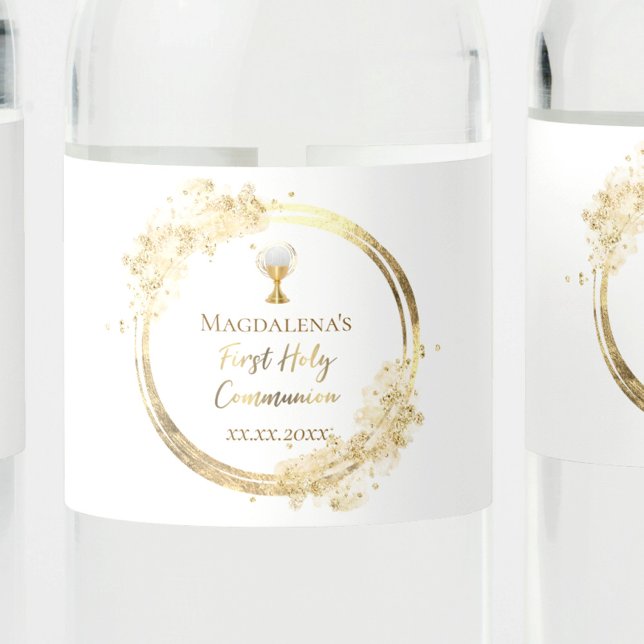 Rótulo De Garrafa De Vinho Primeira Comunhão Santa (Criador carregado)