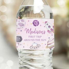 Rótulo De Garrafa De Vinho Primeira Viagem Em Torno Do primeiro aniversario D