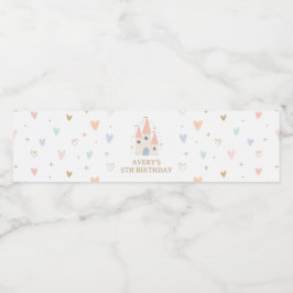 Rótulo De Garrafa De Vinho Princesa Festa de aniversário