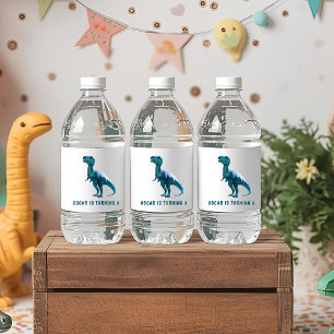 Rótulo De Garrafa De Vinho RAWR debaixo das luzes dinossauro de inverno