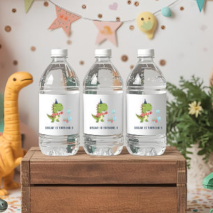 Rótulo De Garrafa De Vinho RAWR-Some Dinossaur Winter Birday