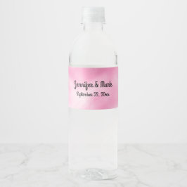 Rótulo De Garrafa De Vinho Rosa Algodão Doce de Algodão Estiloso Texturizado