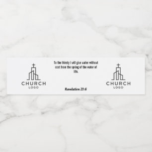 Rótulo De Garrafa De Vinho Rótulo de Água Apocalipse 21:6