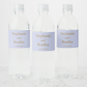 Rótulo De Garrafa De Vinho Rótulo de Água de Casamento Personalizado Lavanda