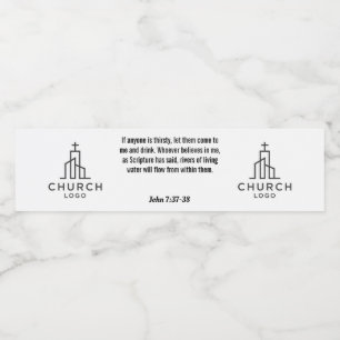 Rótulo De Garrafa De Vinho Rótulo de Água do John 7:37-38