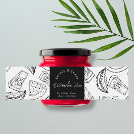 Rótulo De Garrafa De Vinho Rótulo de Enrolamento do Embraiamento de Melancia 