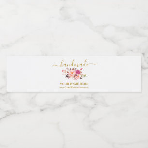 Rótulo De Garrafa De Vinho Rótulo de Enrolamento Fofônico de Forma Floral de 