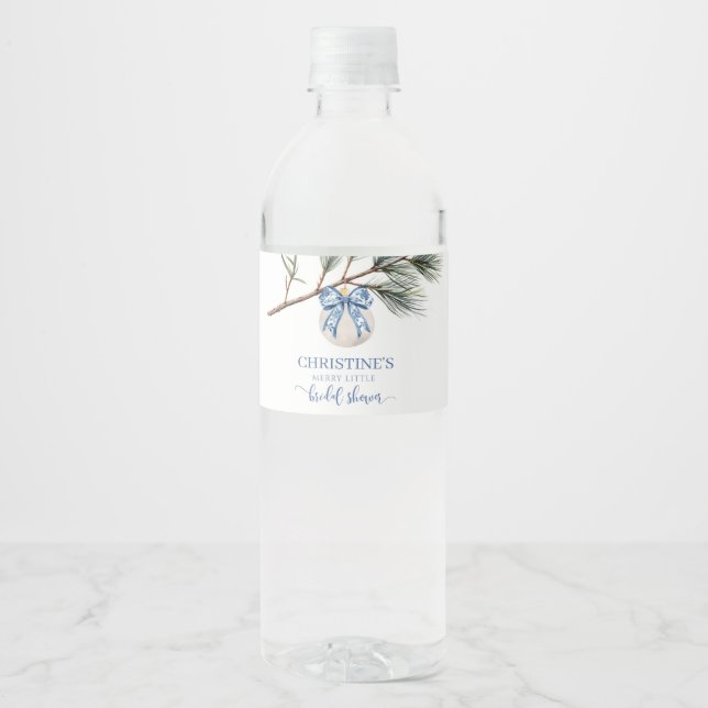 Rótulo De Garrafa De Vinho Rótulo do Chá de panela da Chinoiserie de inverno (Frente)