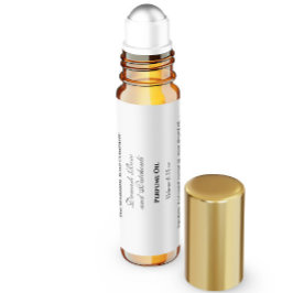 Rótulo De Garrafa De Vinho Rótulo do cilindro de perfume branco clássico