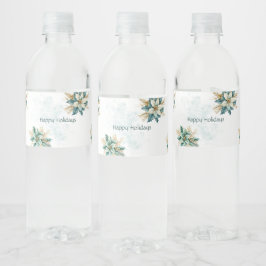 Rótulo De Garrafa De Vinho Rótulo do frasco de água do Feriado Floral de Água