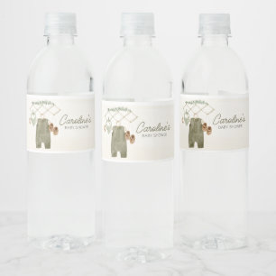 Rótulo De Garrafa De Vinho Roupas de Bebê Boho Menino Chá de Bebê