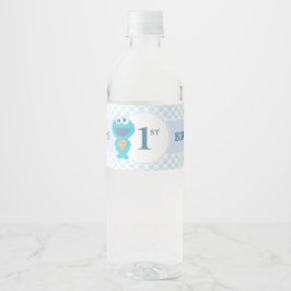 Rótulo De Garrafa De Vinho Rua Sésamo | Aniversário do Bebê Monstro do Biscoi