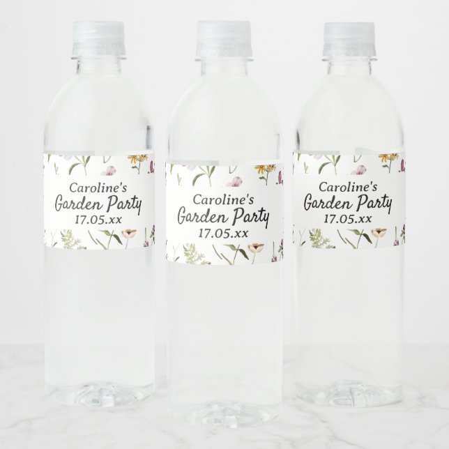 Rótulo De Garrafa De Vinho Saco de Presente Personalizado com Padrão de Jardi (Garrafas)