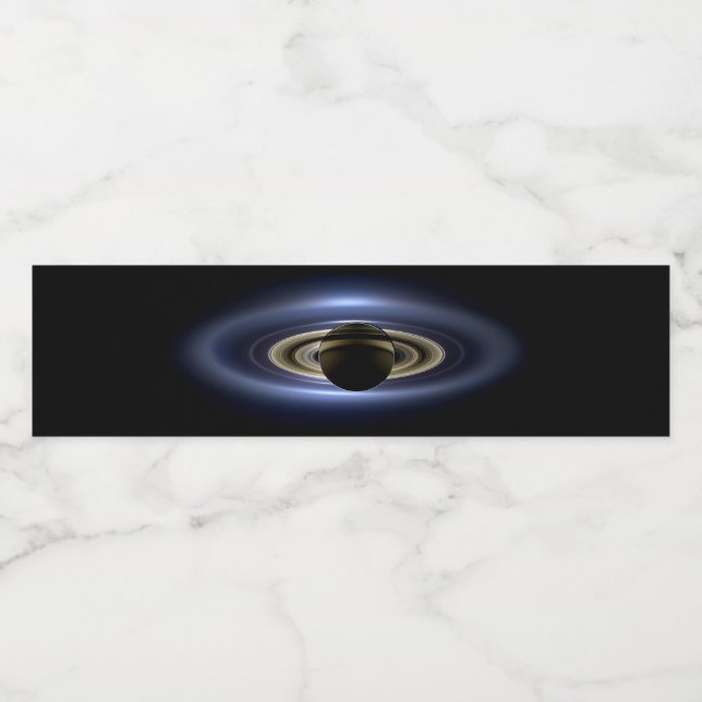 Rótulo De Garrafa De Vinho Saturno Eclipsou o Sol do Orbiter Cassini (Rótulo Único)
