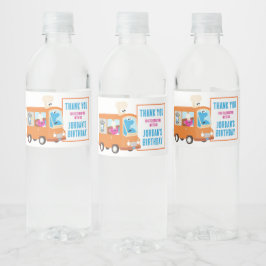 Rótulo De Garrafa De Vinho Sesame Street Cookie Monster Foodie Truck