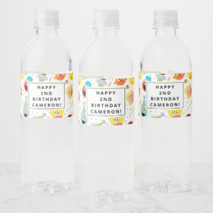 Rótulo De Garrafa De Vinho Sesame Street Pals Confetti Aniversário